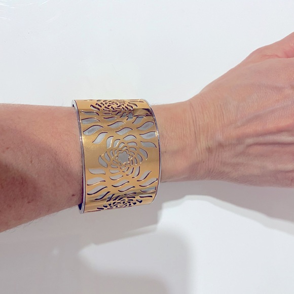 Montblanc bangle bracelet in rose gold and silver tones - Picture 2 of 4